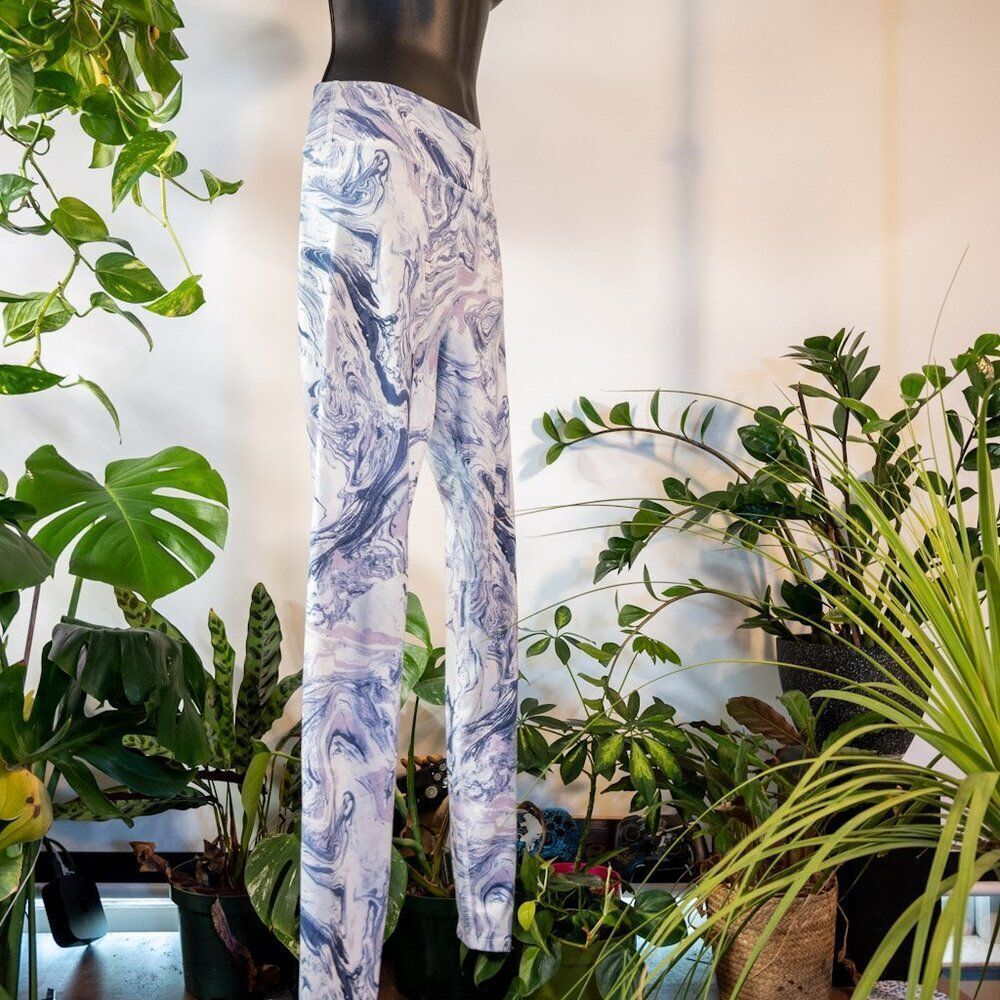 SO High-Rise Marbled Yoga Leggings, Size M - Picture 2 of 6